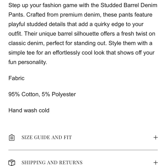 Lulu’s Studded Barrel Denim Light Wash Embellished Wide-Leg Jeans - Light Blue - Picture 3 of 3